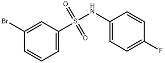 3-Bromo-N-(4-fluorophenyl)benzenesulfonamide, 97% Struktur