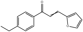 (2E)-1-(4-ethylphenyl)-3-(furan-2-yl)prop-2-en-1-one Struktur