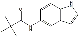 N-(1H-indol-5-yl)-2,2-dimethylpropanamide Struktur