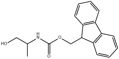 (9H-Fluoren-9-yl)methyl (1-hydroxypropan-2-yl)carbamate Struktur