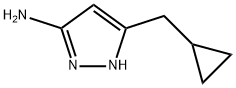 5-(CYCLOPROPYLMETHYL)-1H-PYRAZOL-3-AMINE Struktur