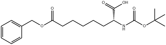 Boc-R-2-Aminosuberic acid 8-(phenylmethyl) ester Struktur