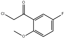 2-chloro-1-(5-fluoro-2-methoxyphenyl)ethan-1-one Struktur