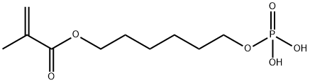 6-(methacryloyloxy)hexyl dihydrogen phosphate Struktur