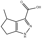 3-Cyclopentapyrazolecarboxylic acid, 1,4,5,6-tetrahydro-4-methyl- Struktur