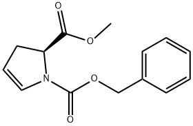 1-benzyl 2-methyl (2S)-2,3-dihydro-1H-pyrrole-1,2-dicarboxylate Struktur