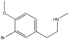 2-(3-bromo-4-methoxyphenyl)-N-methylethanamine Struktur