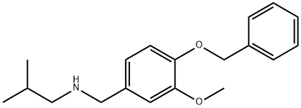 {[4-(benzyloxy)-3-methoxyphenyl]methyl}(2-methylpropyl)amine Struktur