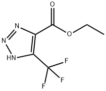 1H-1,2,3-Triazole-4-carboxylic acid, 5-(trifluoromethyl)-, ethyl ester Struktur