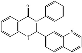 3-Phenyl-2-quinolin-7-yl-2,3-dihydro-1H-quinazolin-4-one Struktur