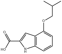 4-isobutoxy-1H-indole-2-carboxylic acid Struktur