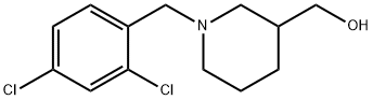 {1-[(2,4-dichlorophenyl)methyl]piperidin-3-yl}methanol Struktur