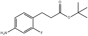 3-(4-Amino-2-fluoro-phenyl)-propionic acid tert-butyl ester Struktur