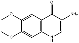 3-Amino-6,7-dimethoxy-1,4-dihydroquinolin-4-one Struktur