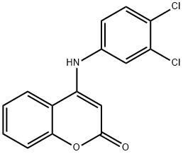 4-[(3,4-dichlorophenyl)amino]-2H-chromen-2-one Struktur