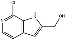 (7-Chloro-1H-pyrrolo[2,3-c]pyridin-2-yl)-methanol Struktur