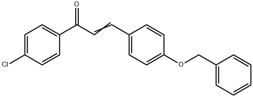 (2E)-3-[4-(benzyloxy)phenyl]-1-(4-chlorophenyl)prop-2-en-1-one Struktur