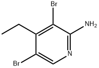 3,5-dibromo-4-ethylpyridin-2-amine Struktur