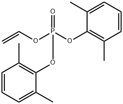 BIS(2,6-DIMETHYLPHENYL) VINYL PHOSPHATE Struktur