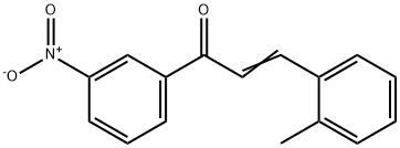 (2E)-3-(2-methylphenyl)-1-(3-nitrophenyl)prop-2-en-1-one Struktur