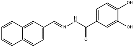 3,4-dihydroxy-N'-(2-naphthylmethylene)benzohydrazide Struktur