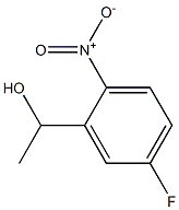 Benzenemethanol, 5-fluoro-a-methyl-2-nitro- Struktur