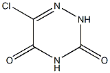 1,2,4-Triazine-3,5(2H,4H)-dione, 6-chloro- Struktur