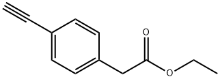 4-Ethynyl-benzeneacetic acid ethyl ester Struktur