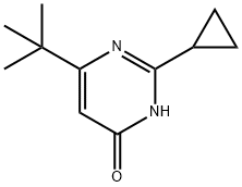 6-(tert-butyl)-2-cyclopropylpyrimidin-4-ol Struktur