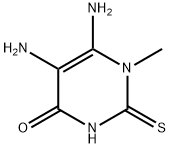 4(1H)-Pyrimidinone,5,6-diamino-2,3-dihydro-1-methyl-2-thioxo- Struktur