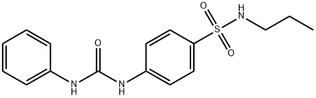 1-phenyl-3-[4-(propylsulfamoyl)phenyl]urea Struktur