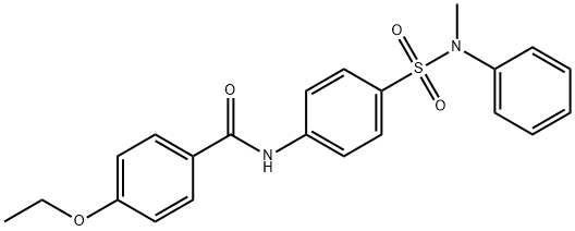 4-ethoxy-N-(4-{[methyl(phenyl)amino]sulfonyl}phenyl)benzamide Struktur