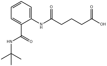 5-[2-(tert-butylcarbamoyl)anilino]-5-oxopentanoic acid Struktur