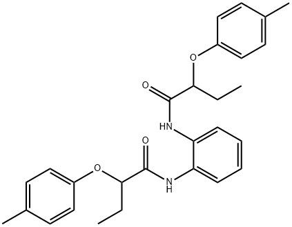 N,N'-1,2-phenylenebis[2-(4-methylphenoxy)butanamide] Struktur