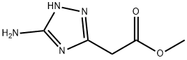 methyl (5-amino-1H-1,2,4-triazol-3-yl)acetate Struktur