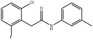 2-(2-chloro-6-fluorophenyl)-N-(3-methylphenyl)acetamide Struktur