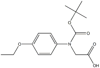 N-Boc-R-4-ethoxy-phenylglycine Struktur