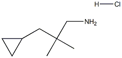 3-Cyclopropyl-2,2-dimethylpropan-1-aminehydrochloride Struktur