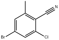 4-Bromo-2-chloro-6-methylbenzonitrile Struktur