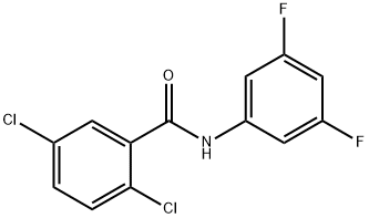 2,5-dichloro-N-(3,5-difluorophenyl)benzamide Struktur