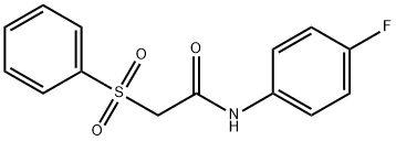 2-(benzenesulfonyl)-N-(4-fluorophenyl)acetamide Struktur