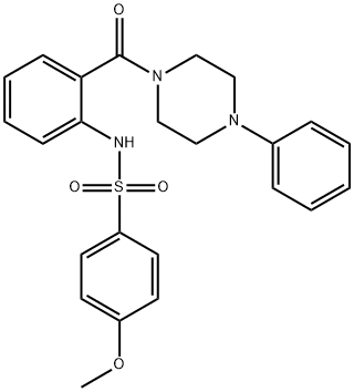 4-methoxy-N-[2-(4-phenylpiperazine-1-carbonyl)phenyl]benzenesulfonamide Structure