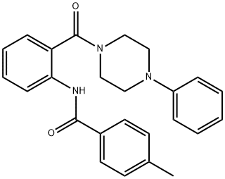 4-methyl-N-[2-(4-phenylpiperazine-1-carbonyl)phenyl]benzamide Structure