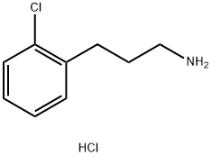 [3-(2-chlorophenyl)propyl]amine hydrochloride Struktur