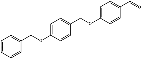 4-{[4-(benzyloxy)phenyl]methoxy}benzaldehyde Struktur