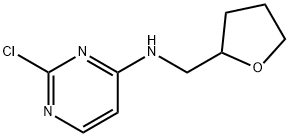 2-chloro-N-[(oxolan-2-yl)methyl]pyrimidin-4-amine Struktur