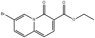 4H-Quinolizine-3-carboxylic acid, 7-bromo-4-oxo-, ethyl ester Struktur