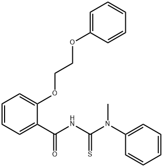 N-{[methyl(phenyl)amino]carbonothioyl}-2-(2-phenoxyethoxy)benzamide Struktur