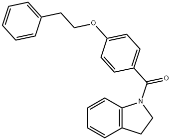 1-[4-(2-phenylethoxy)benzoyl]indoline Struktur