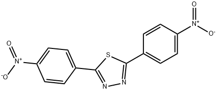 2,5-bis(4-nitrophenyl)-1,3,4-thiadiazole Struktur